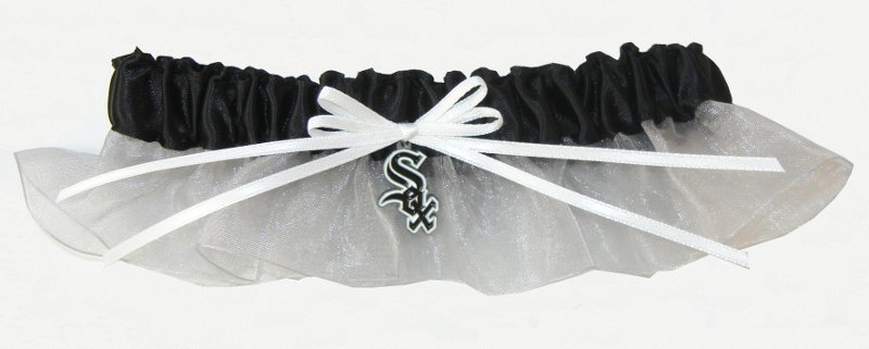 Chicago White Sox Inspired Garter with Licensed Charm